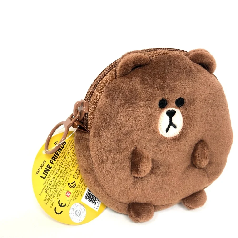 Gund Line Friends Brown Bear Coin Purse 5” - Picture 3 of 5
